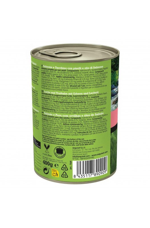 LATA Arquivet SALMON Y PAVO Con Guisantes 400gr