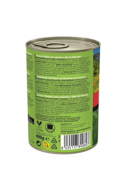 LATA Arquivet TERNERA Y POLLO Con Zanahorias 400gr