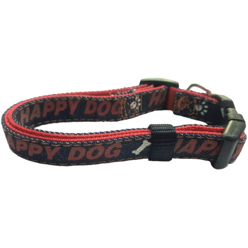 COLLAR ROJO NYLON HAPPY DOG