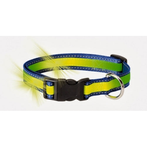 COLLAR FOSFORESCENTE Y REFLECTANTE