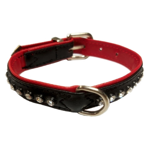 COLLAR TRENDY NEGRO Y ROJO