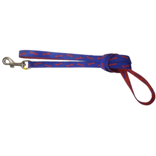 CORREA DE NYLON AZUL Y ROJO  HUESOS