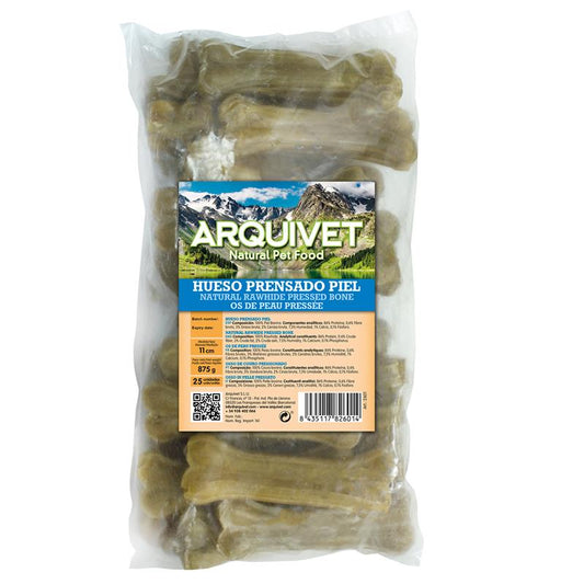 HUESO PRENSADO PIEL 11cm. Bolsa 25 uds