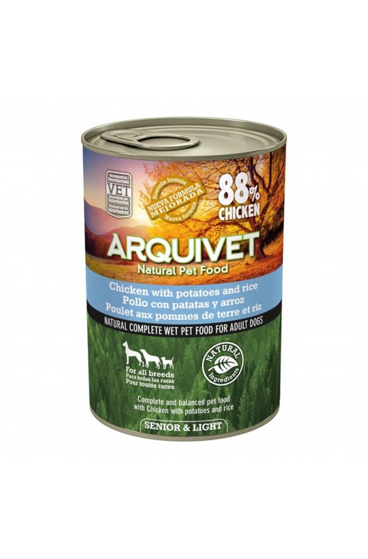 LATA Arquivet SENIOR & LIGHT Pollo, arroz y patata 400gr