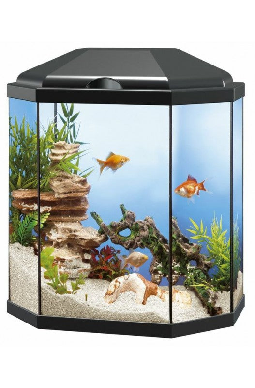 ACUARIO AQUA 25L LED. NEGRO