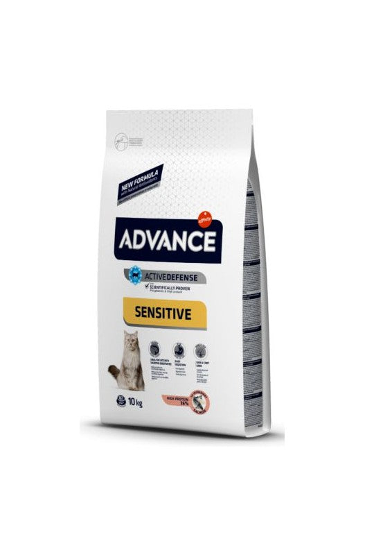 ADVANCE CAT ADULTO SALMON SENSITIVE 10 KG.