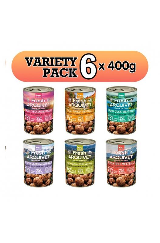 PACK 6x400gr LATAS de ALBÓNDIGAS Arquivet