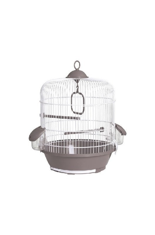 JAULA PAJARO 716 BLANCA GRIS 31.5x40cm