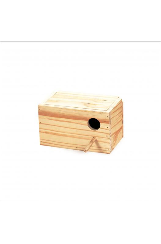 NIDO AGAPORNIS MADERA HORIZONTAL 23 x 14 x 14cm