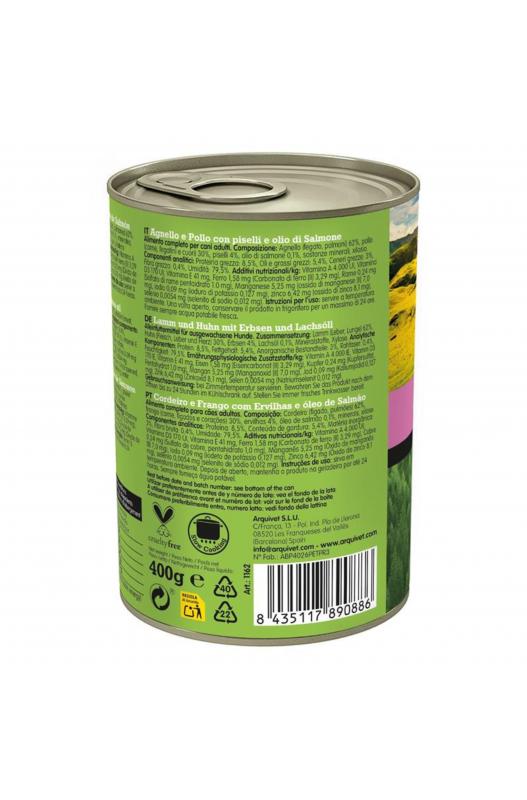 LATA Arquivet CORDERO Y POLLO Con Guisantes 400gr