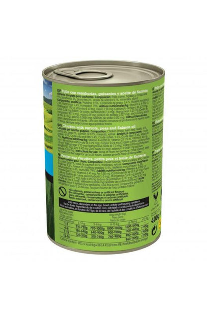 LATA Arquivet JUNIOR pollo, zanahorias, guisantes y aceite de salmón 400gr