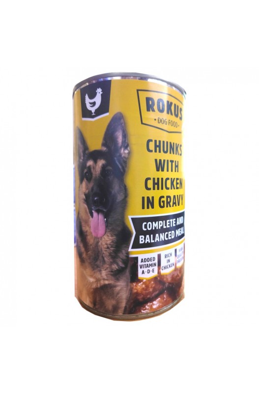 LATA ROKUS DE POLLO PARA PERROS