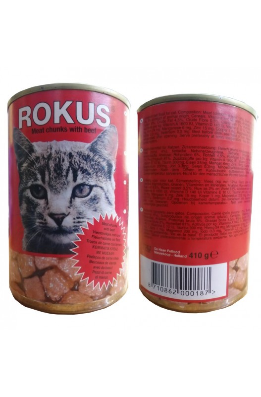 LATA ROKUS PARA GATOS 410gr