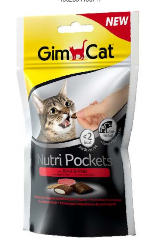 NUTRIPOCKETS GATO BUEY Y MALTA