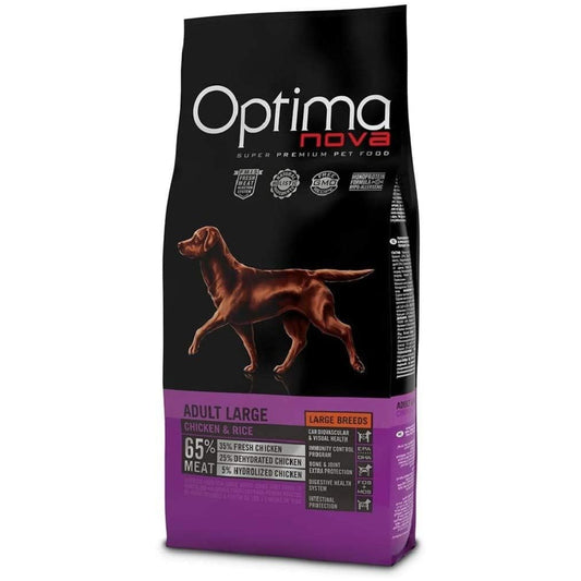 OPTIMA NOVA ADULT LARGE POLLO ARROZ 12KG