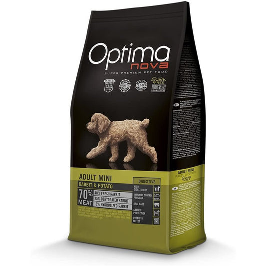 PIENSO OPTIMA NOVA ADULT MINI CONEJO GRAIN FREE 8KG