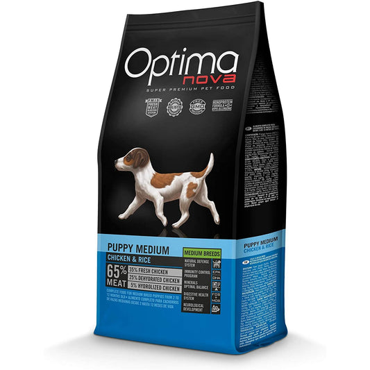 PIENSO OPTIMA NOVA PUPPY MEDIUM PARA CACHORROS 12KG