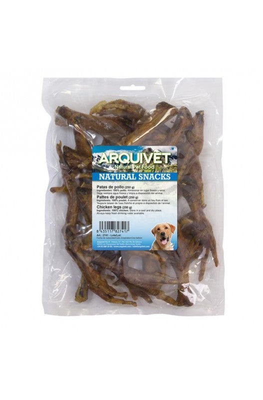 PATAS DE POLLO NATURALES 250gr Arquivet