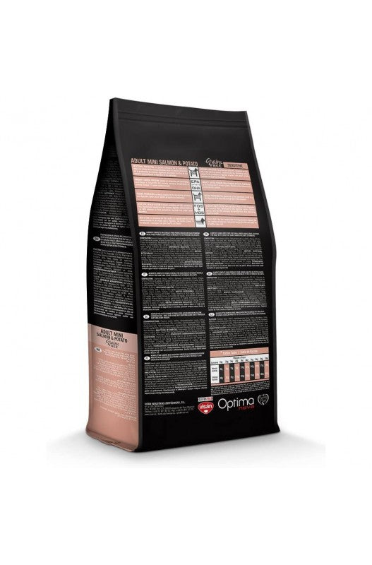 PIENSO OPTIMA NOVA ADULT MINI SALMON GLUTEN FREE 8KG