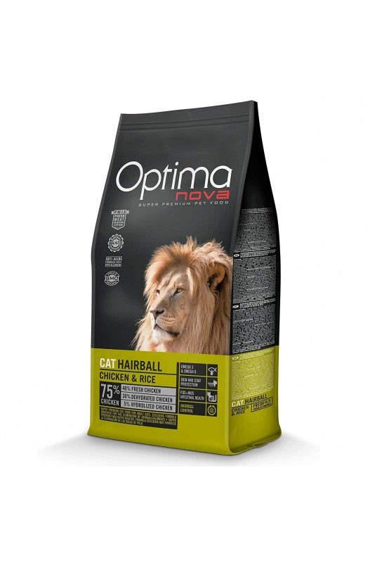 PIENSO OPTIMA NOVA GATO HAIRBALL CON MALTA 2kg