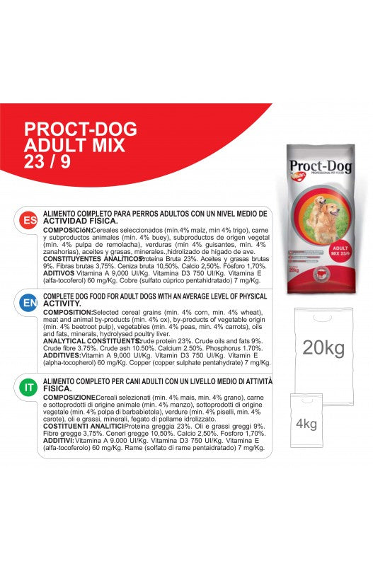 PROCT-DOG ADULT MIX 20KG